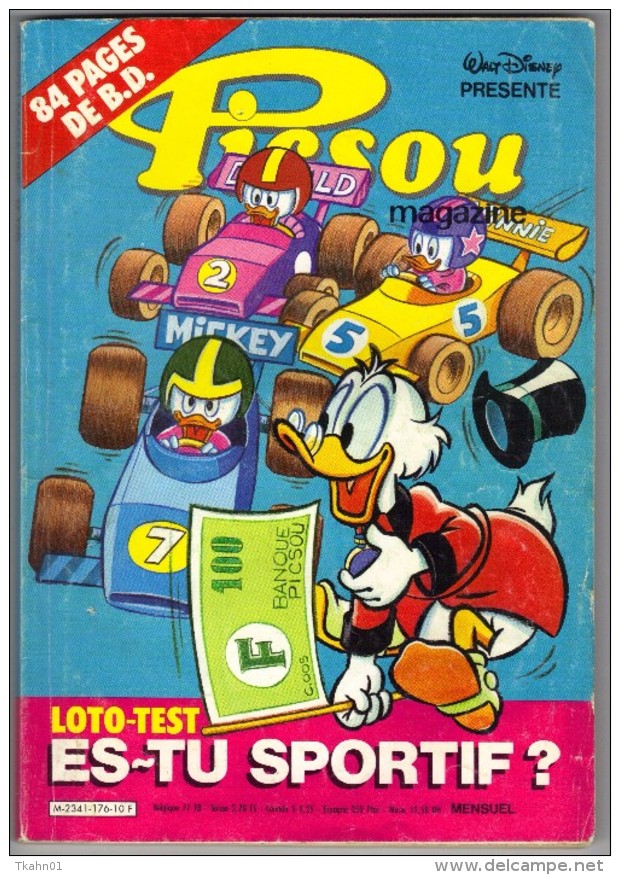 PICSOU MAGAZINE N° 176 " EDI-MONDE " DE 1986 - Picsou Magazine