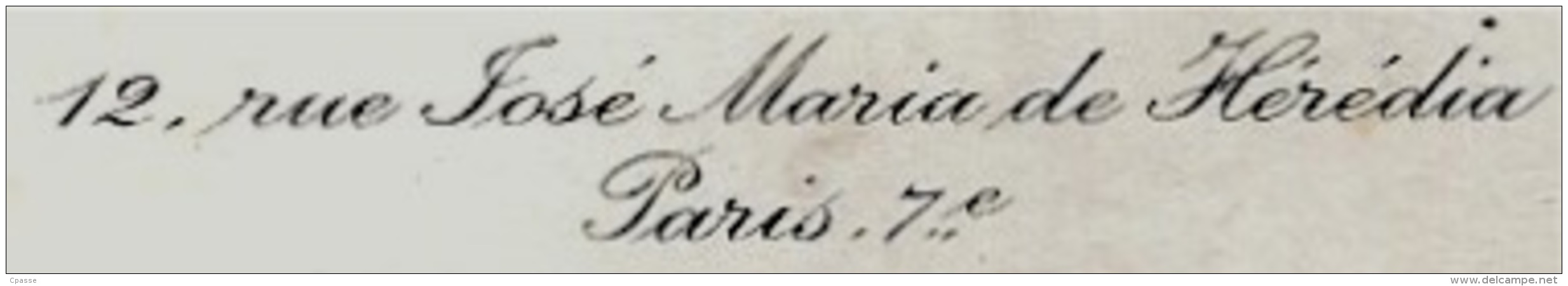 En L´état Carte De Visite - Faire-Part Fiançailles Le COLONEL & MADAME LEDDET Rue José Maria De Hérédia 75007 PARIS - Verloving