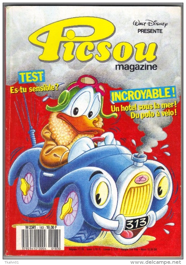 PICSOU MAGAZINE N° 183 " EDI-MONDE " DE 1987 - Picsou Magazine