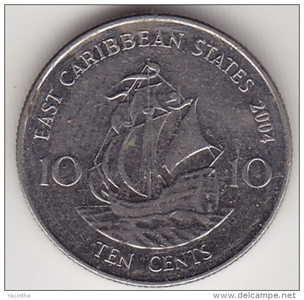 @Y@    10 Cent  East Caribbean State 2004     (3275)  XF+  Sailingship - East Caribbean States