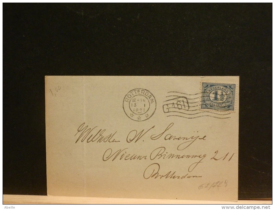 62/129  BRIEFKAART NED.  1921 - Lettres & Documents