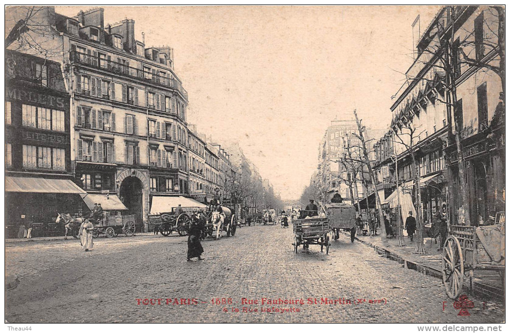 ¤¤   -  1586   -  TOUT PARIS  -  Rue Faubourg SAINT-MARTIN à La Rue Lafayette   -  ¤¤ - Arrondissement: 10