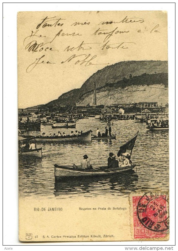 18587   --   Rio De Janeiro  -  Regatas Na Praia De Botafogo - Rio De Janeiro