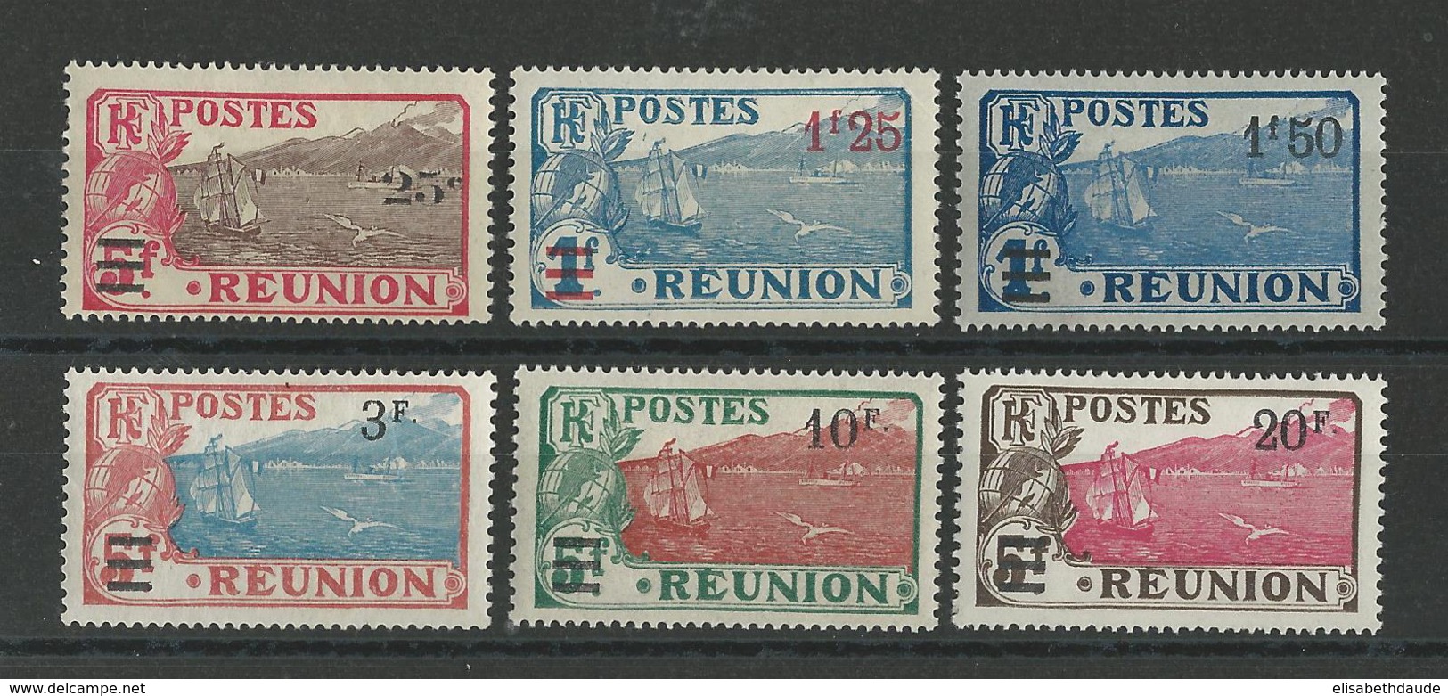 REUNION - YVERT N° 103/108 * MH - COTE = 58 EUROS - CHARNIERE PROPRE - Ungebraucht