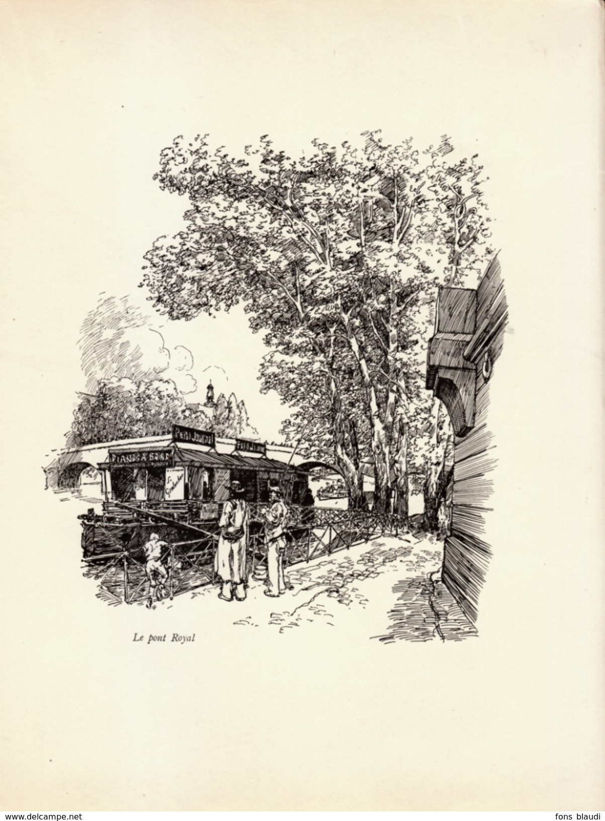 1909 - Illustration De Charles Huard - Paris (7ème) - Le Pont Royal - FRANCO DE PORT - Non Classés
