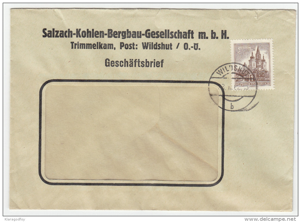 Austria Salzach-Kohlen-Bergbau-Gesellschaft, Trimmelkam Company Letter Cover Travelled 1962 Bb161020 - Briefe U. Dokumente