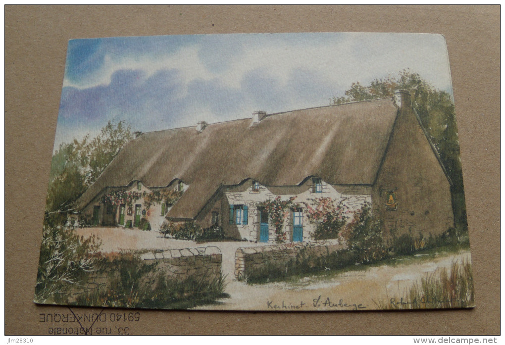 44 / Loire Atlantique - L'auberge  Du Kerhinet - BRIERE - St Lyphard - Aquarelle De Roland Chetelat - Saint-Lyphard