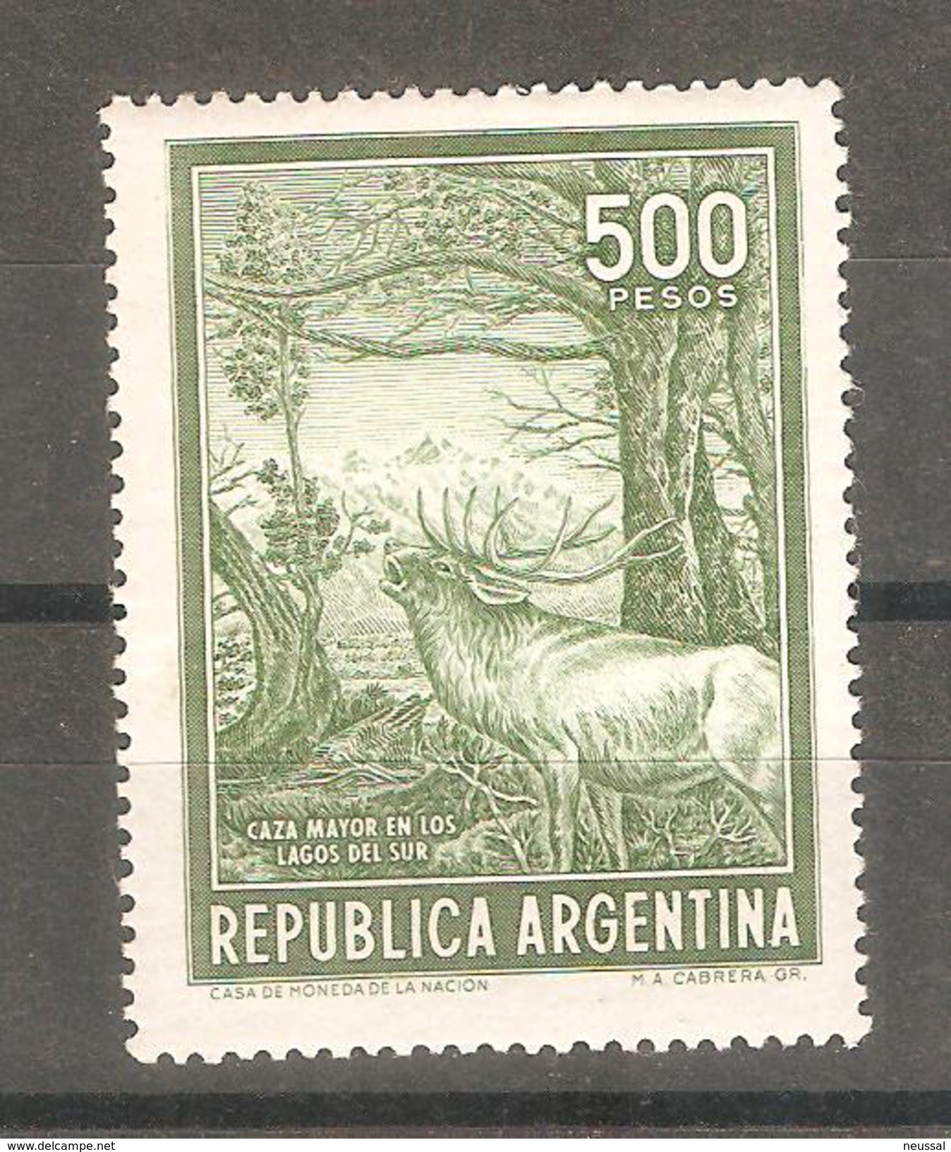 Sello Nº  735 Argentina - Animalez De Caza