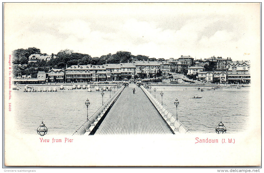 GRANDE BRETAGNE - ISLE WIGHT - SANDOWN - View From Pier - Sandown