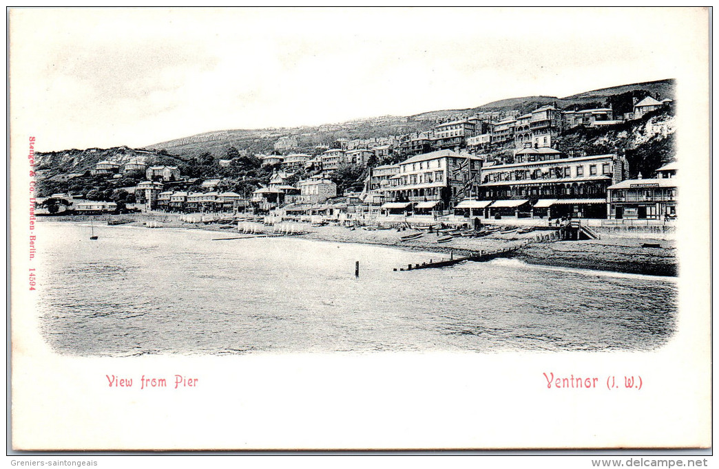 GRANDE BRETAGNE - ISLE WIGHT - VENTNOR - View From Pier - Ventnor