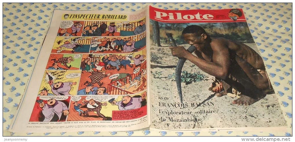 Pilote. N°66 (26/01/1961) Complet. Avec François Balsan L’explorateur Solitaire Du Mozambique - Pilote