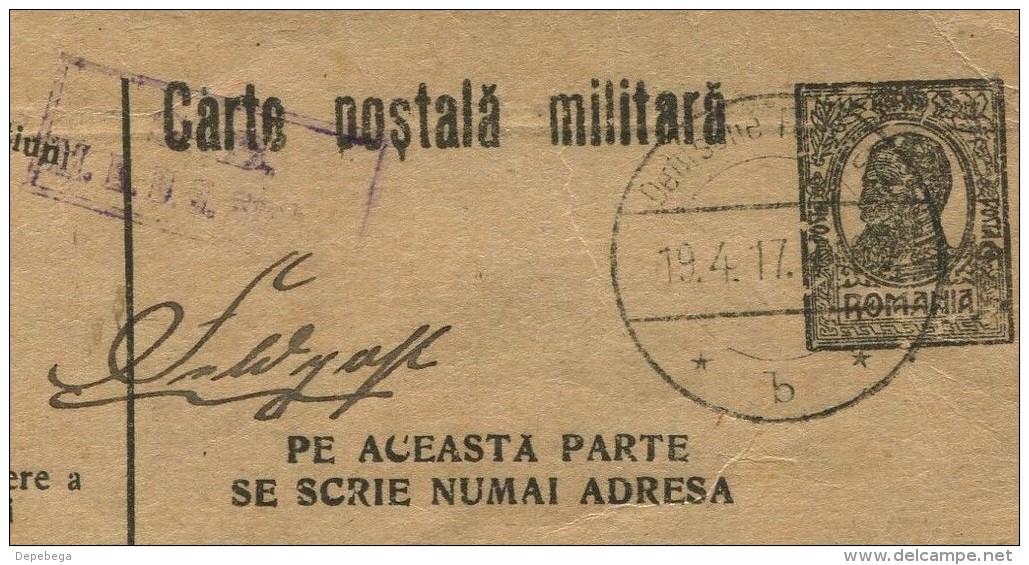 Romanian Field Post Card 'Armata De Operatiuni, Used By German Troops As 'Soldaten Brief' Feldpost, 19.4.1917 - 1. Weltkrieg (Briefe)