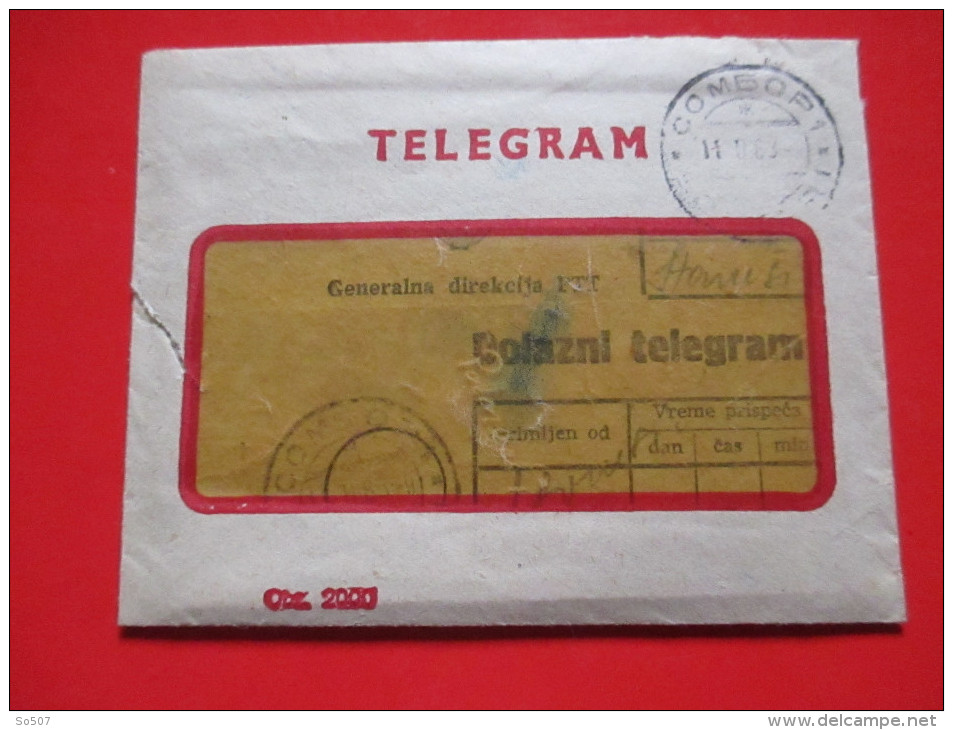 T1-Telegram,Telegraph -Yugoslavia 1963. - Altri & Non Classificati