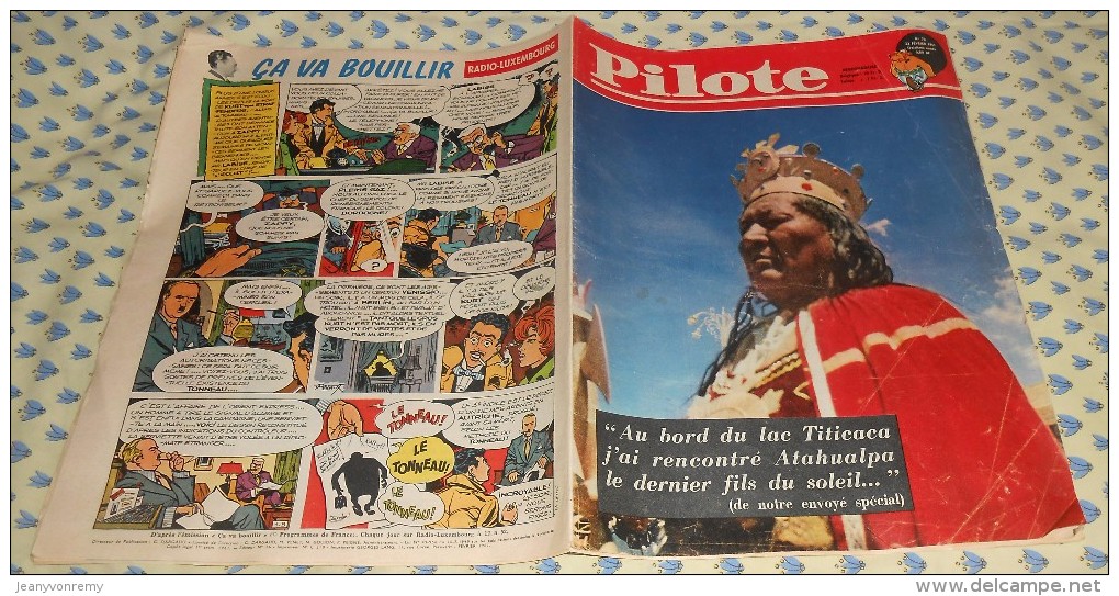 Pilote. N°70 (23/02/1961) Complet. Au Bord Du Lac Titicaca J’ai Rencontré Atahualpa Le Dernier Fils Du Soleil - Pilote