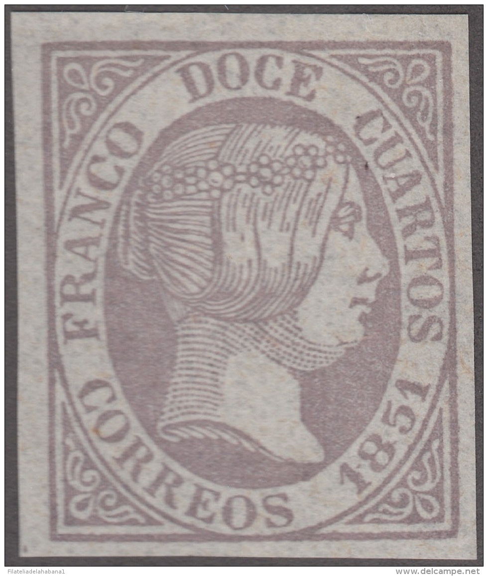 FAC-2 ESPAÑA SPAIN. SEGUI OLD FACSIMILE REPRODUCTION. ISABEL II. 1851 12 &frac14;. - Essais & Réimpressions