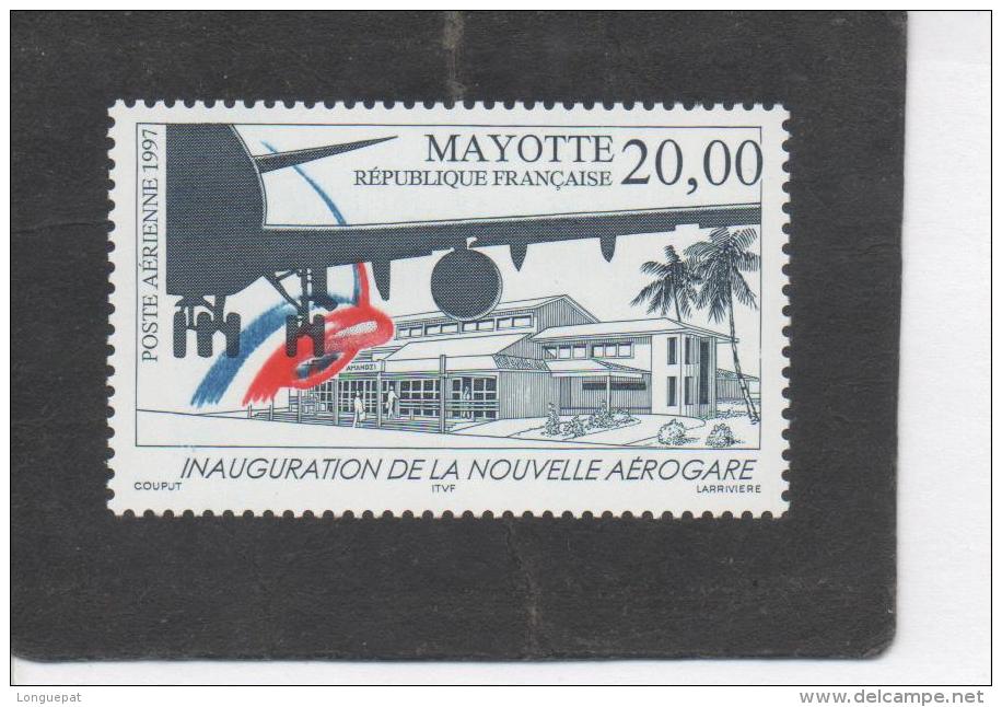 MAYOTTE : Aviation - Inauguration De La Nouvelle Aérogare - - Luftpost