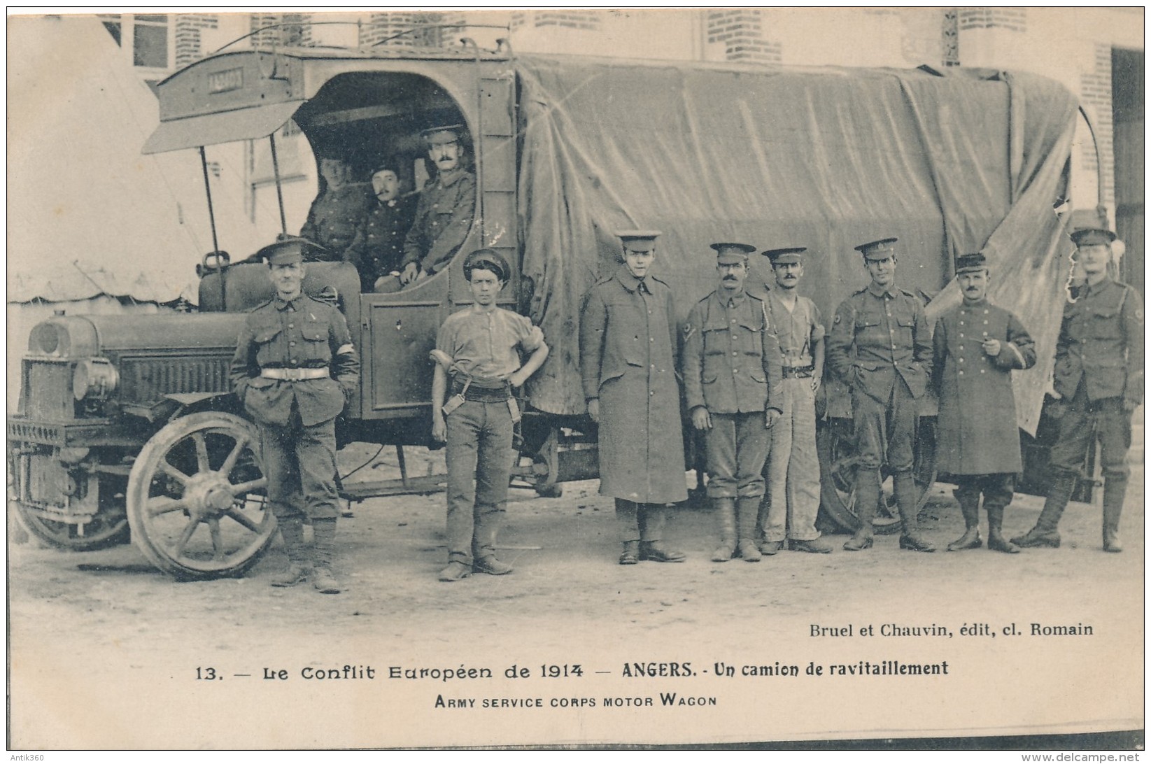 CPA 49 ANGERS Un Camion De Ravitaillement- Le Conflit Européen De 1914 - Angers