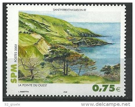 SPM YT 780 " Pointe Du Ouest " 2002 Neuf** - Unused Stamps