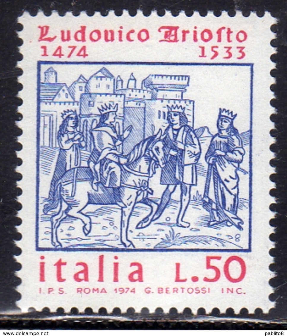 ITALIA REPUBBLICA ITALY REPUBLIC 1974 V 5° CENTENARIO NASCITA LUDOVICO ARIOSTO BIRTH CENTENARY MNH - 1971-80: Ungebraucht