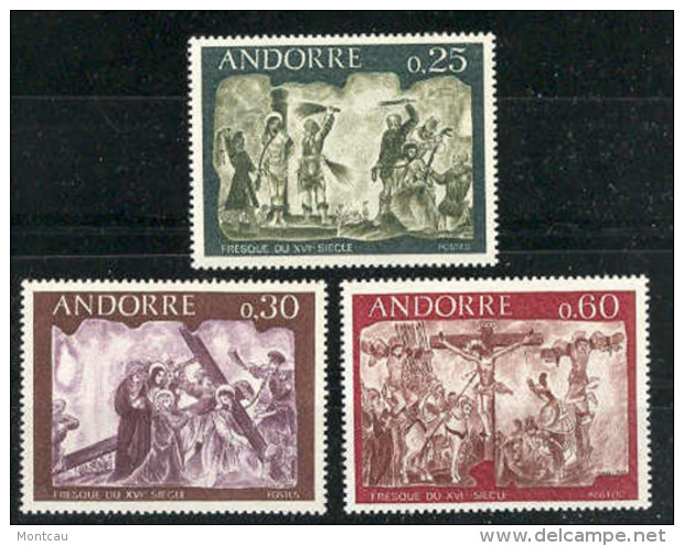 Andorra -Franc 1968 Pinturas Murales Y=191-3 E=211-1 - Unused Stamps