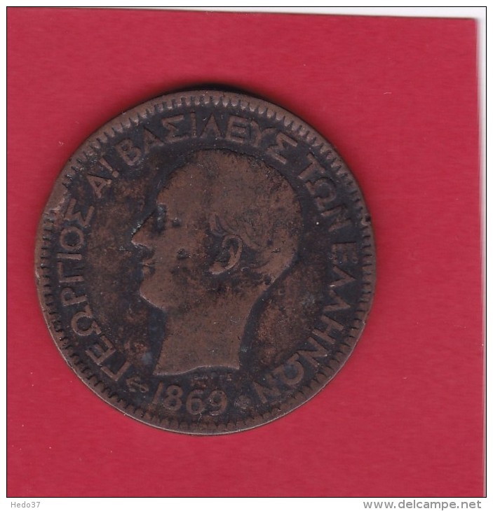 Grèce - 10 Lepta 1869 - TB - Grèce