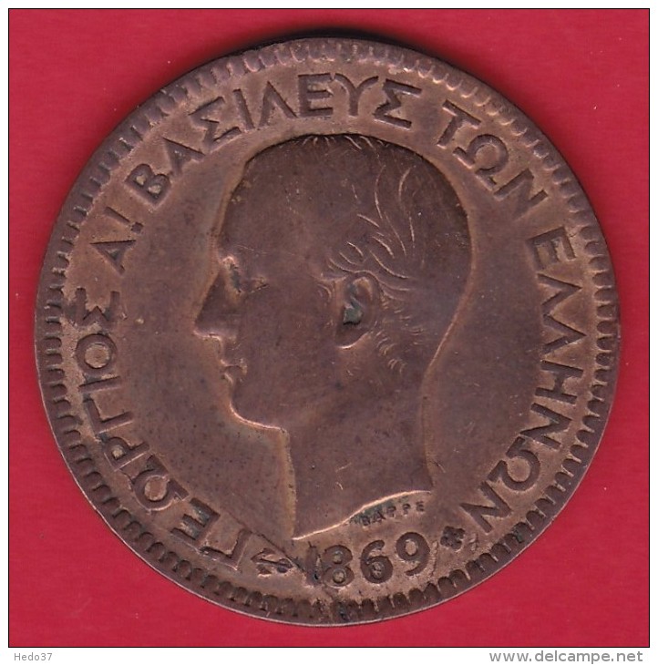 Grèce - 10 Lepta 1869 - TB - Grèce