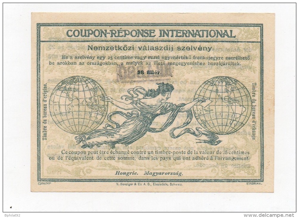 !!! COUPON REPONSE INTERNATIONAL DE HONGRIE - Postal Stationery