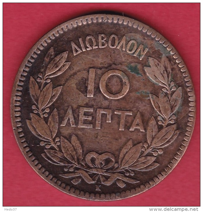 Grèce - 10 Lepta 1878 K - TB - Grèce