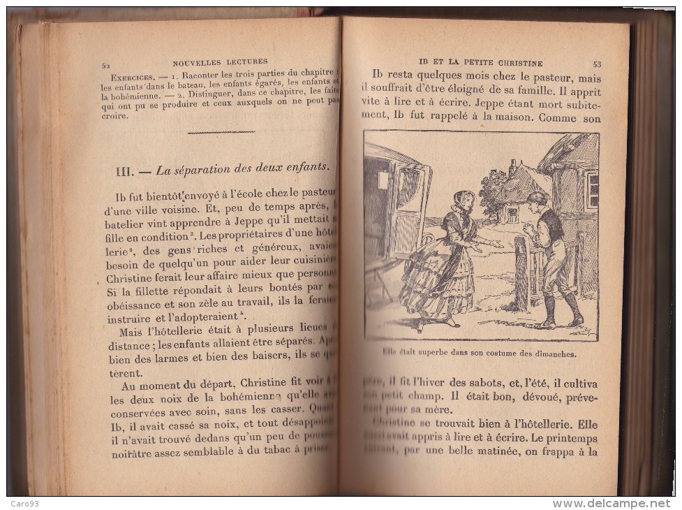 Nouvelles Lectures Littéraires, Scientifiques, Artistiques Cours élémentaire Deuxième Degré 1923 - 0-6 Ans