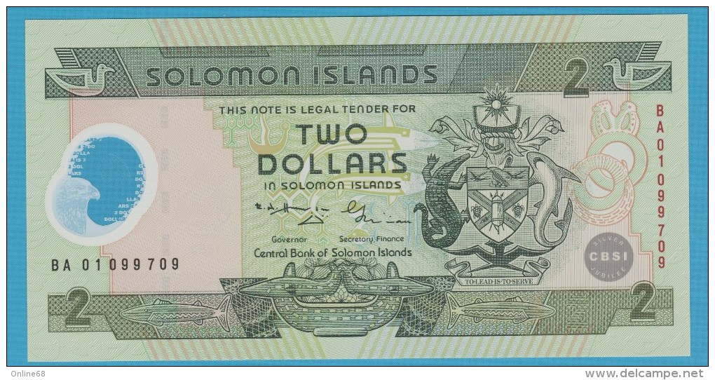 SOLOMON ISLANDS 2 DOLLARS 2001 # BA01099709  Silver Jubilee (1976-2001) P# 23 - Salomons