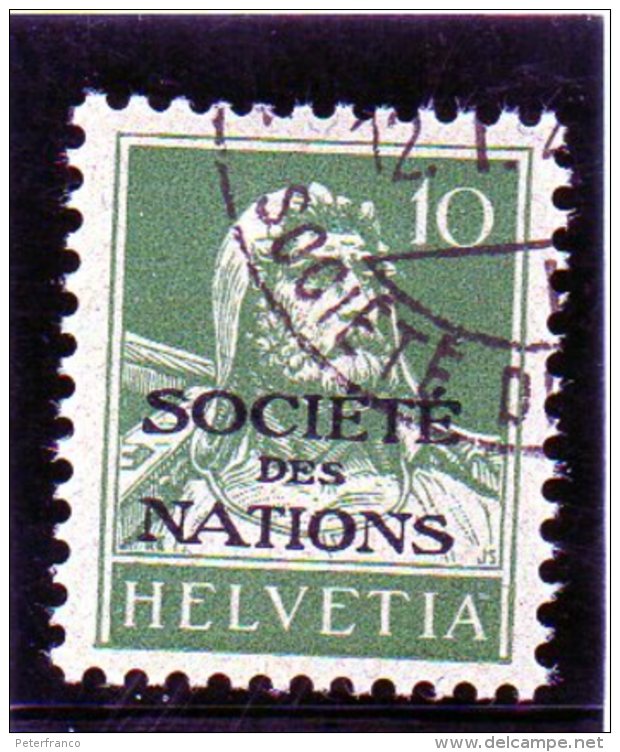 B - 1922 - Svizzera - Soprastampa Società Delle Nazioni - Dienstmarken