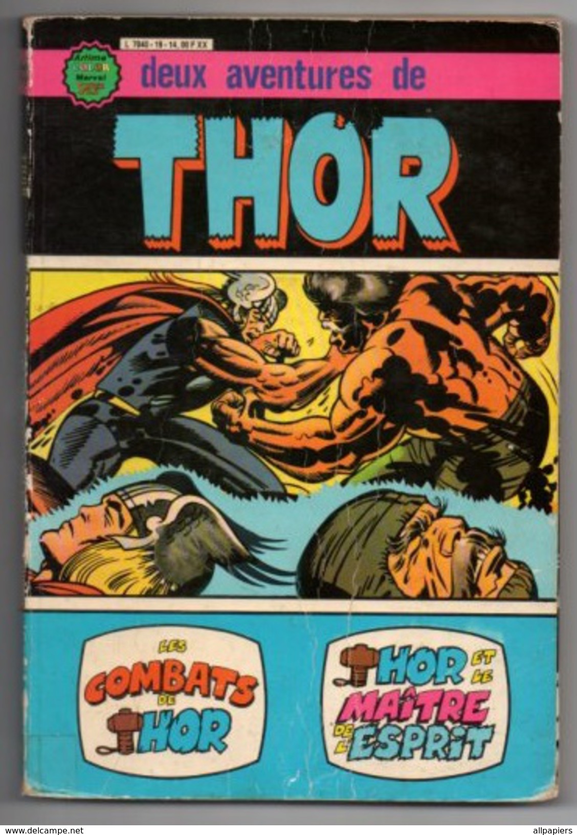 Deux Aventures De Thor Les Combats De Thor Et Thor Et Le Maître De L'esprit De 1979 - Thor