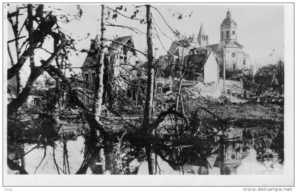 Cpa  Caen 14 Calvados Vaucelles Destruction Guerre 1944 - Caen