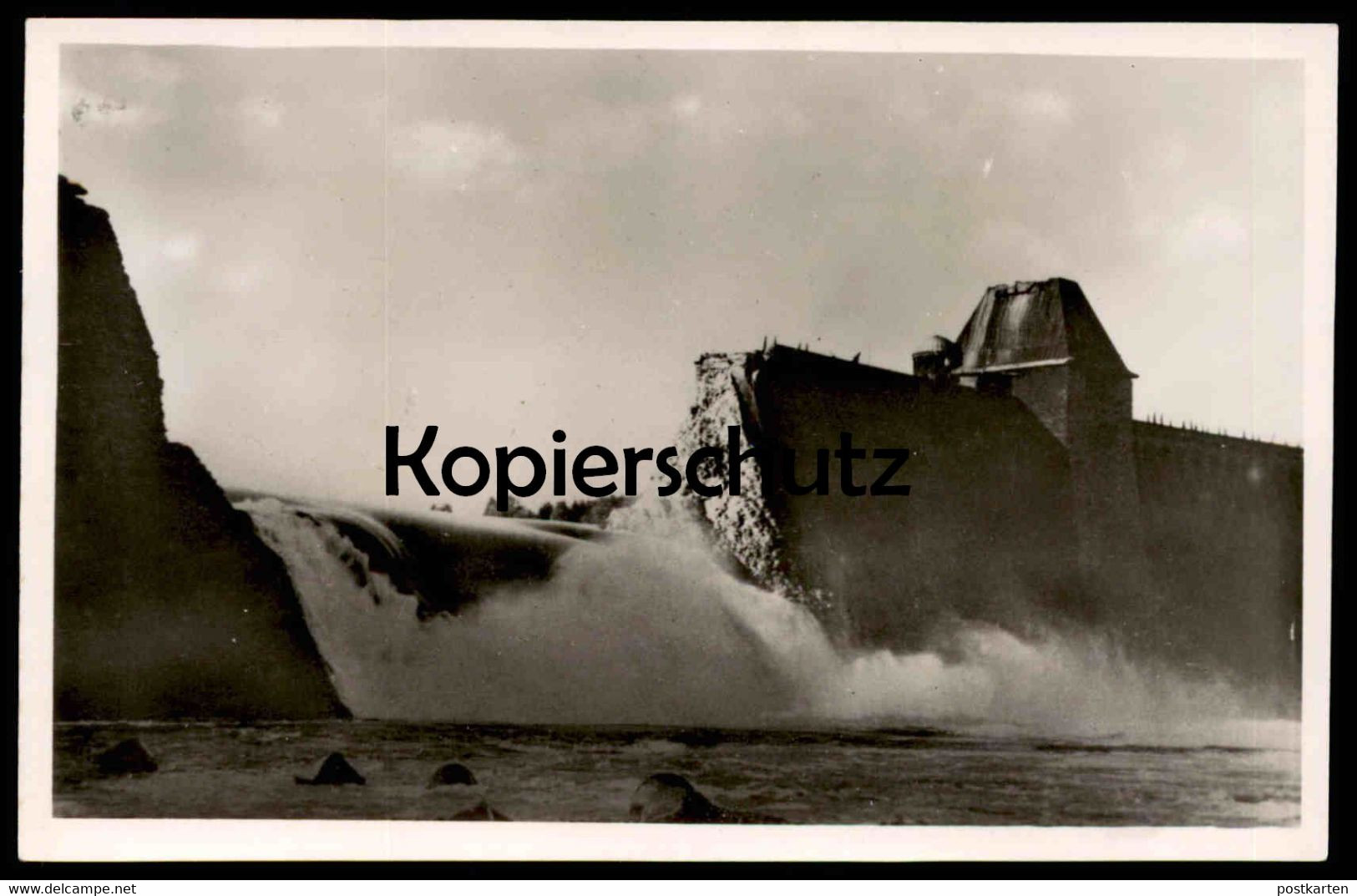 ÄLTERE POSTKARTE MÖHNETALSPERRE DURCH FLIEGERANGRIFFE MAI 1943 MAUER BESCHÄDIGT Talsperre Barrage AK Cpa Postcard - Möhnetalsperre