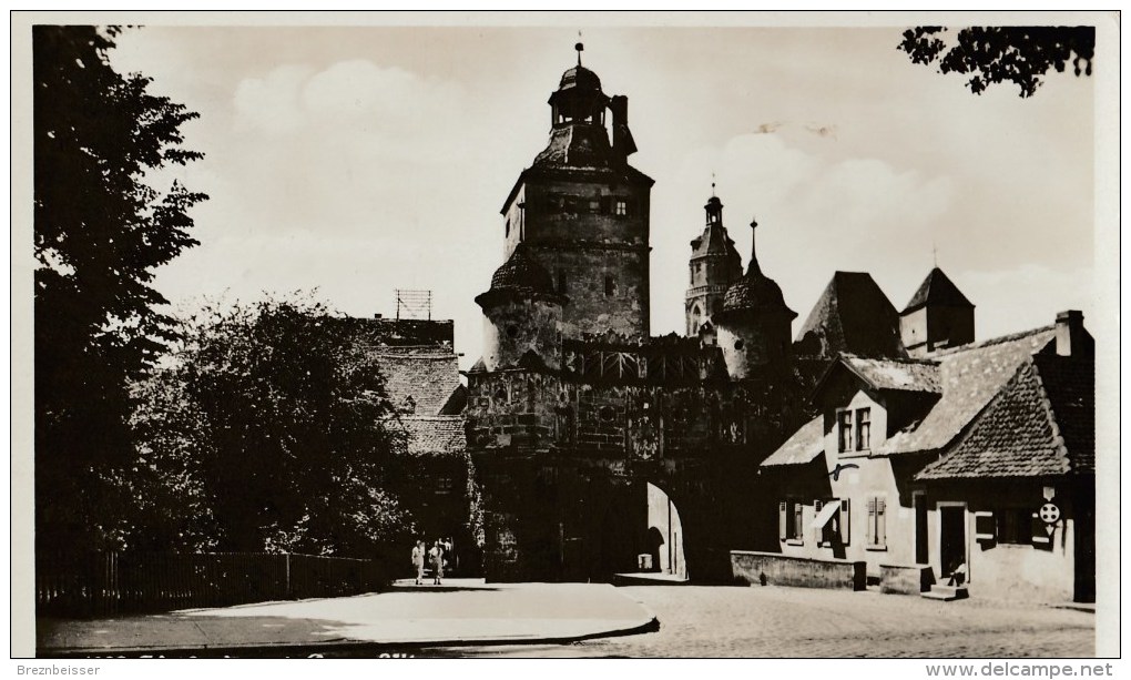 AK Weißenburg I. Bay. Ellingertor- Karte Gel 1936 - Weissenburg