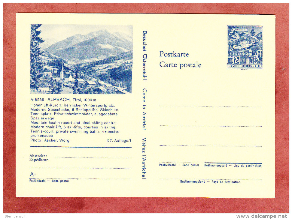 P 418 A Klagenfurt, Abb: Alpbach, Ungebraucht (33086) - Other & Unclassified