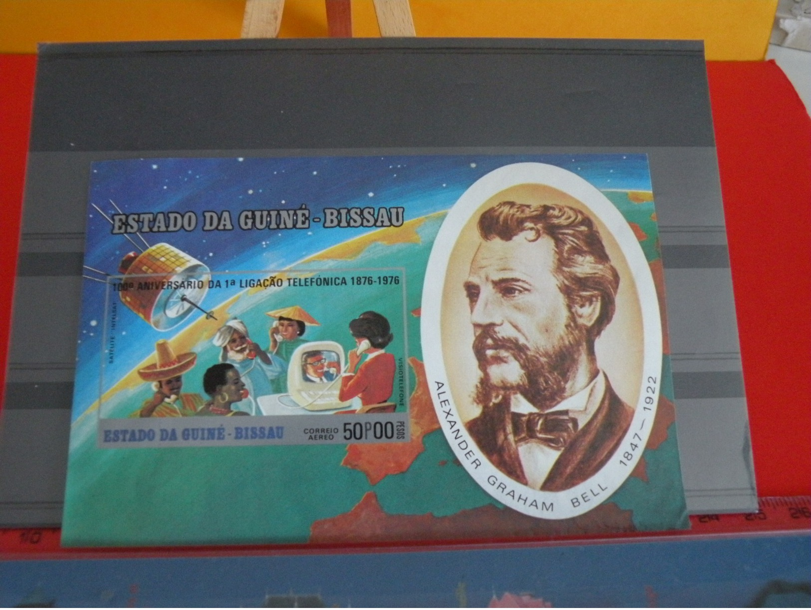 Afrique > Guinée-Bissau > Neuf > Alexandre Graham Bell 1847-1922 > Feuille - 1976 Poste Aérienne état Moyen !! - Guinea-Bissau