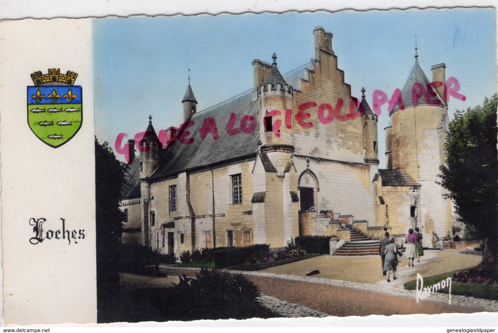 37 - LOCHES - CHATEAU  COUR INTERIEURE - Loches