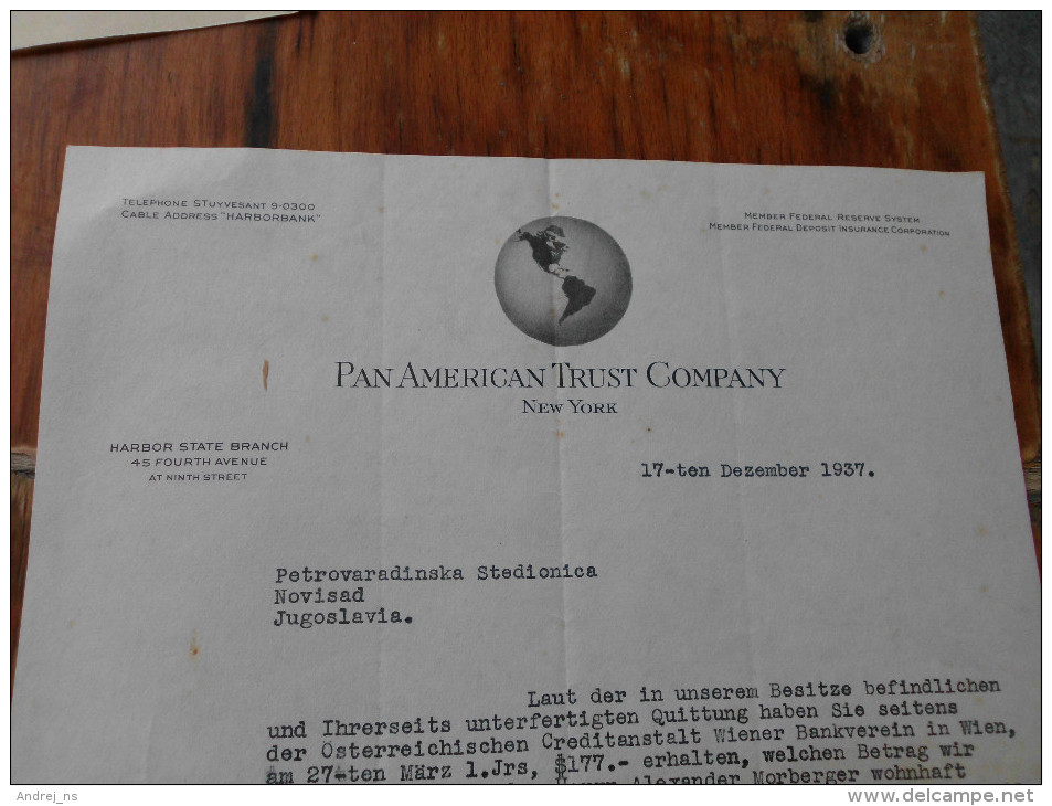 Pan American Trust Company New York 1937 - Verenigde Staten
