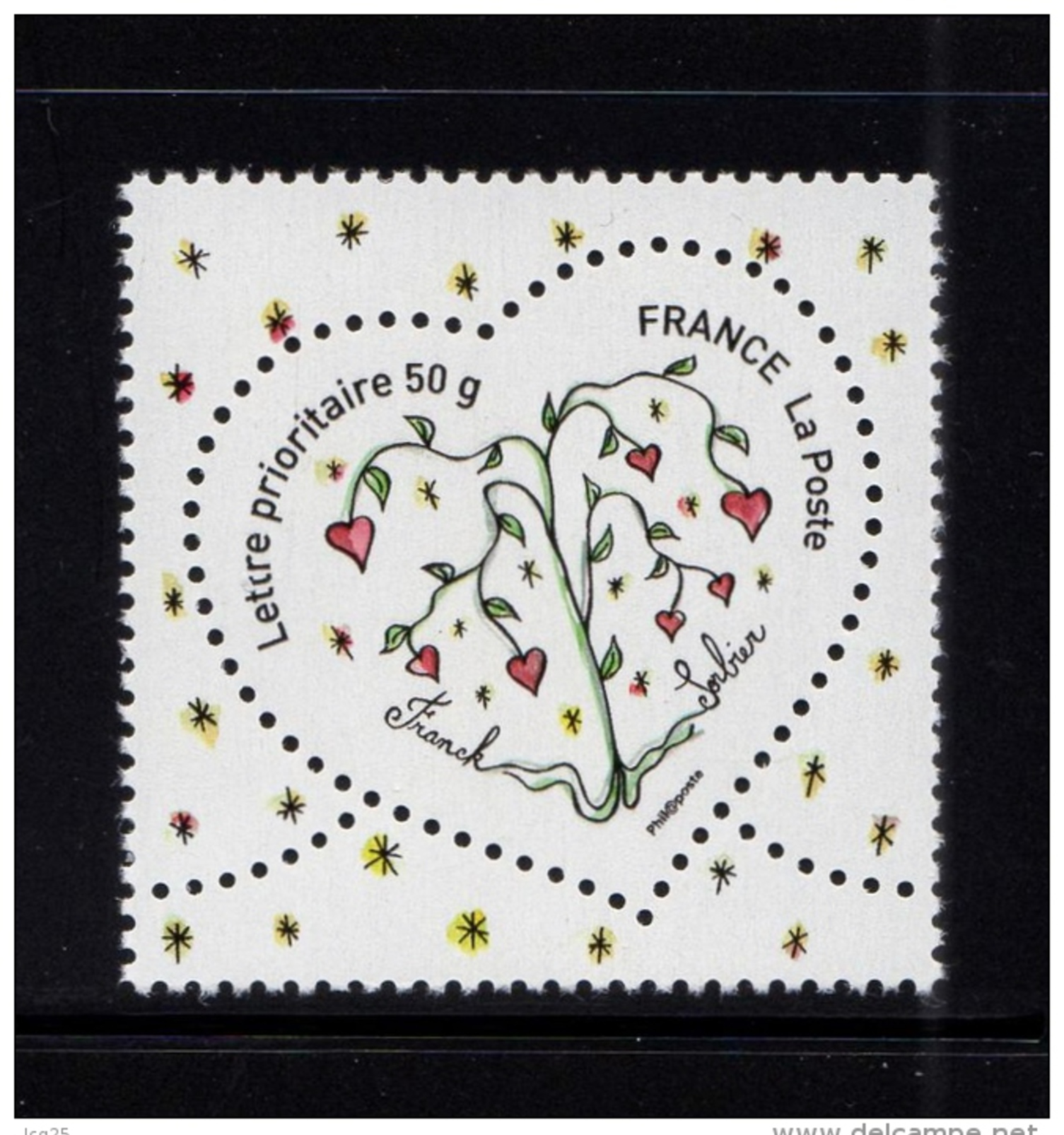 FRANCE 2008- Un Timbre (1) Gommé YT N° 4129** Saint Valentin Coeur SORBIER TVP 50 Gr BDF - Unused Stamps