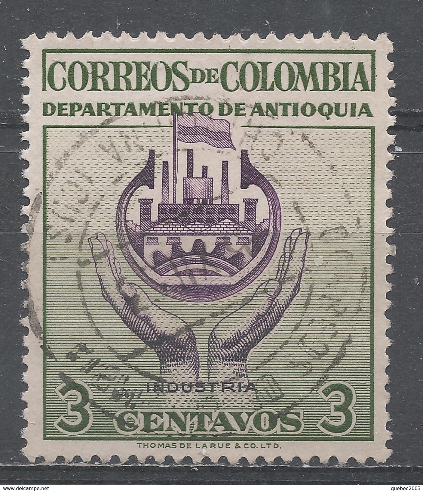 Colombia 1956. Scott #645 (U) Industry Antioquia - Colombie