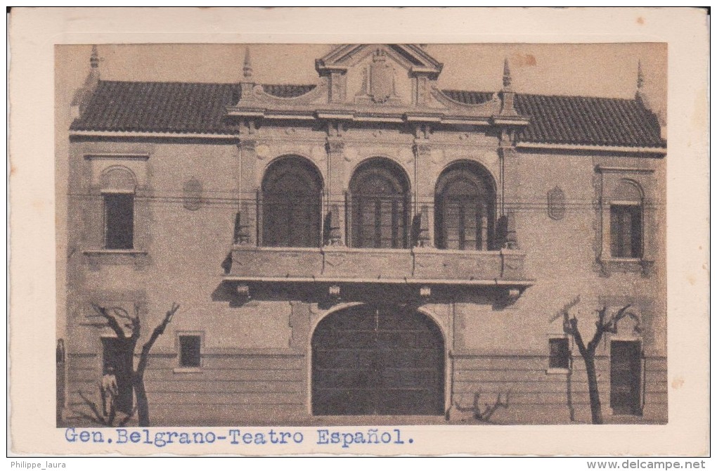 ARGENTINA. GEN. BELGRANO. TEATRO ESPAÑOL - Argentina