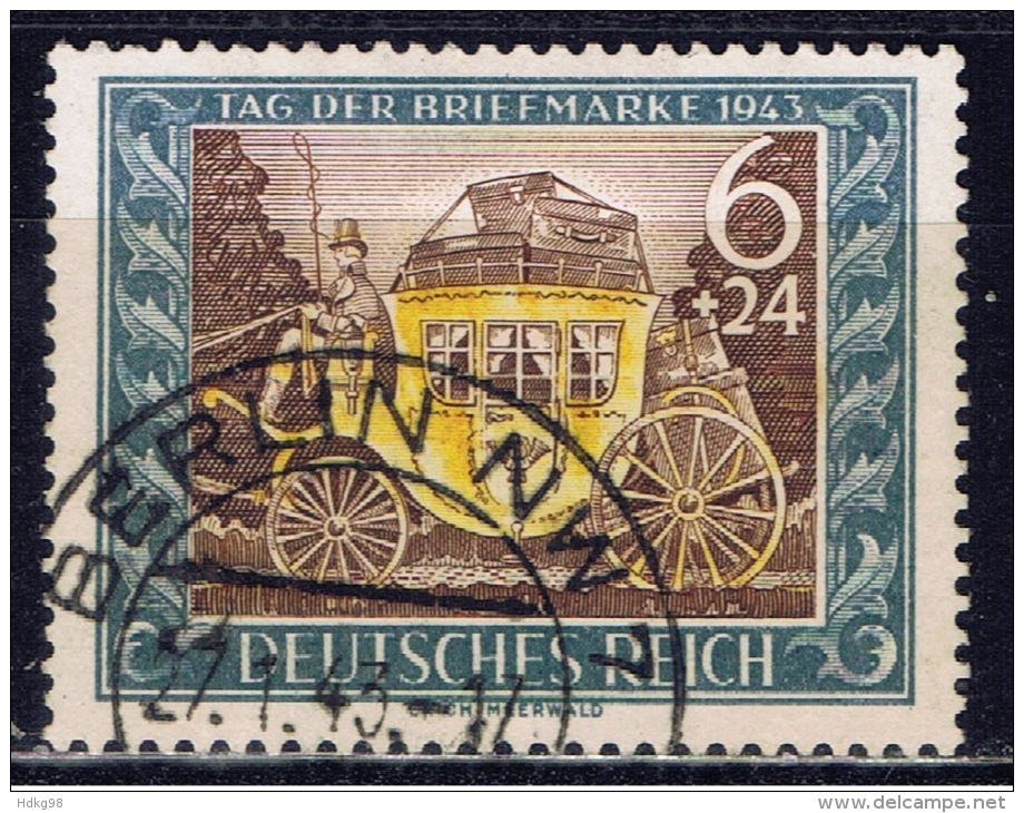 DR+ Deutsches Reich 1942 Mi 828 Postkutsche - Gebraucht