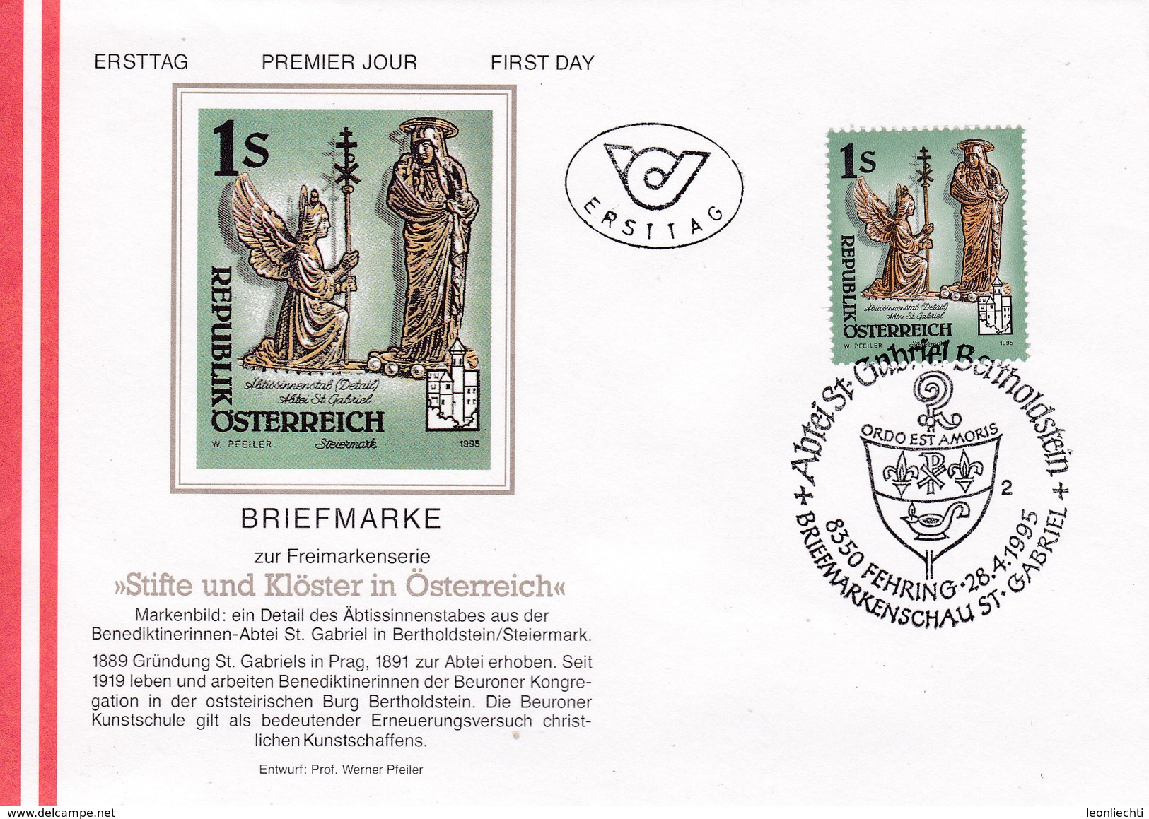 ÖSTERREICH,ET 1995. Stifte Und Klöster. Mi: 2155 - Christentum