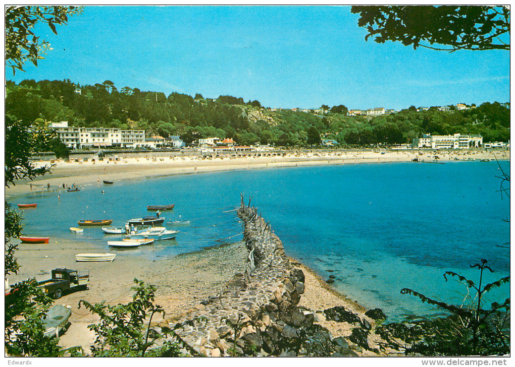 St Brelade's Bay, Jersey Postcard Posted 1985 Stamp - Altri & Non Classificati