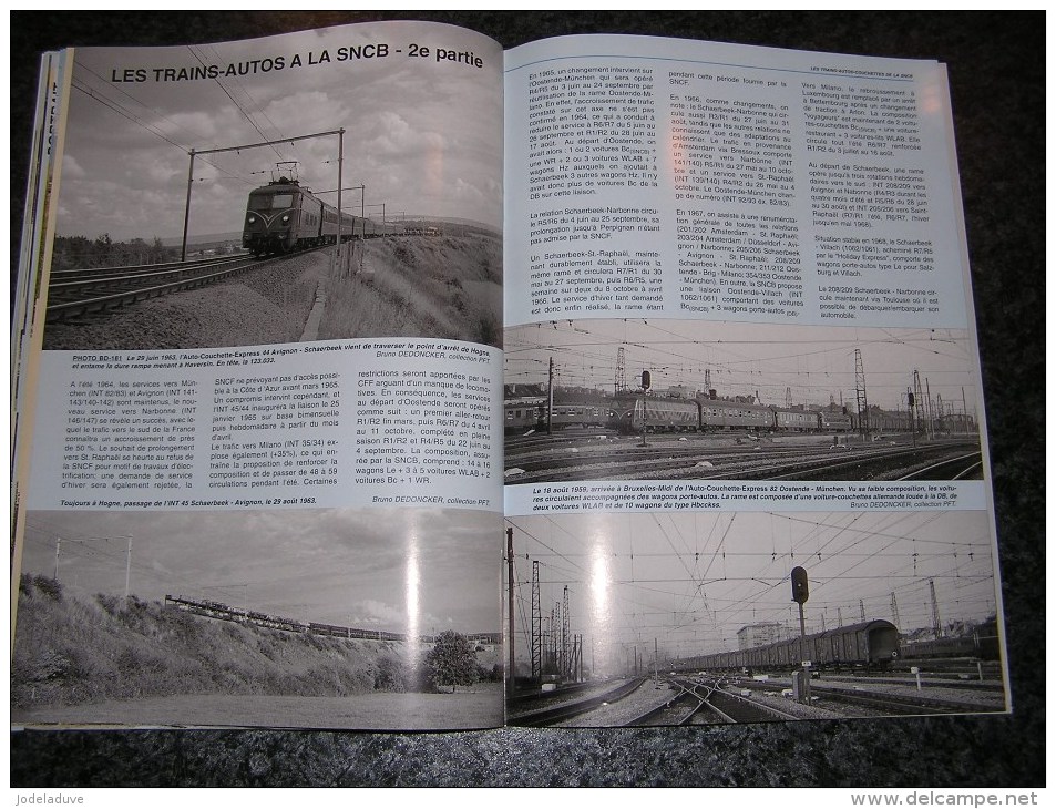 EN LIGNES Revue Ferroviaire N° 61 SNCB NMBS Chemins Fer Train Tram Trains Autos Ligne 55 Bocq Ciment Wagon