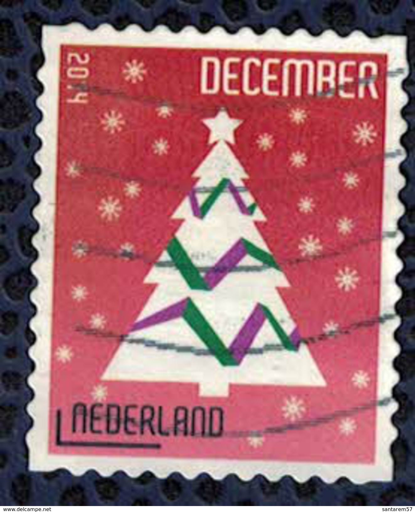 Pays Bas 2014 Oblitéré Used Sapin De Noël Christmas Tree - Used Stamps