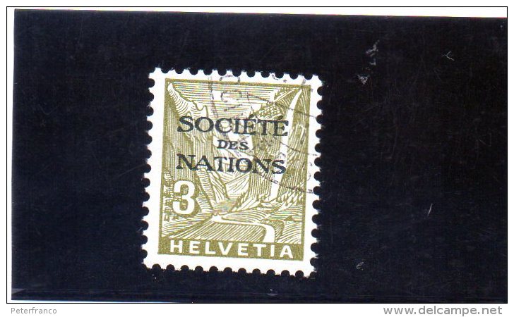 B - 1934/5 -  Svizzera - Societa Delle Nazioni - Paesaggi - Servizio