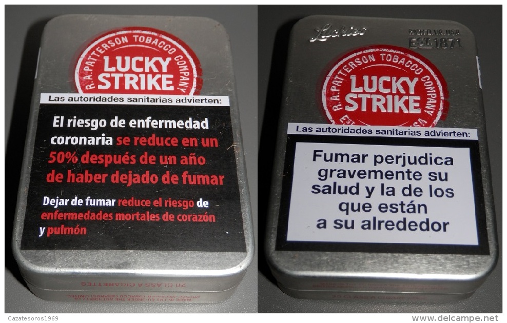 BOITE TABAC  LUCKY STRIKE  (boite Vide) - Boites à Tabac Vides