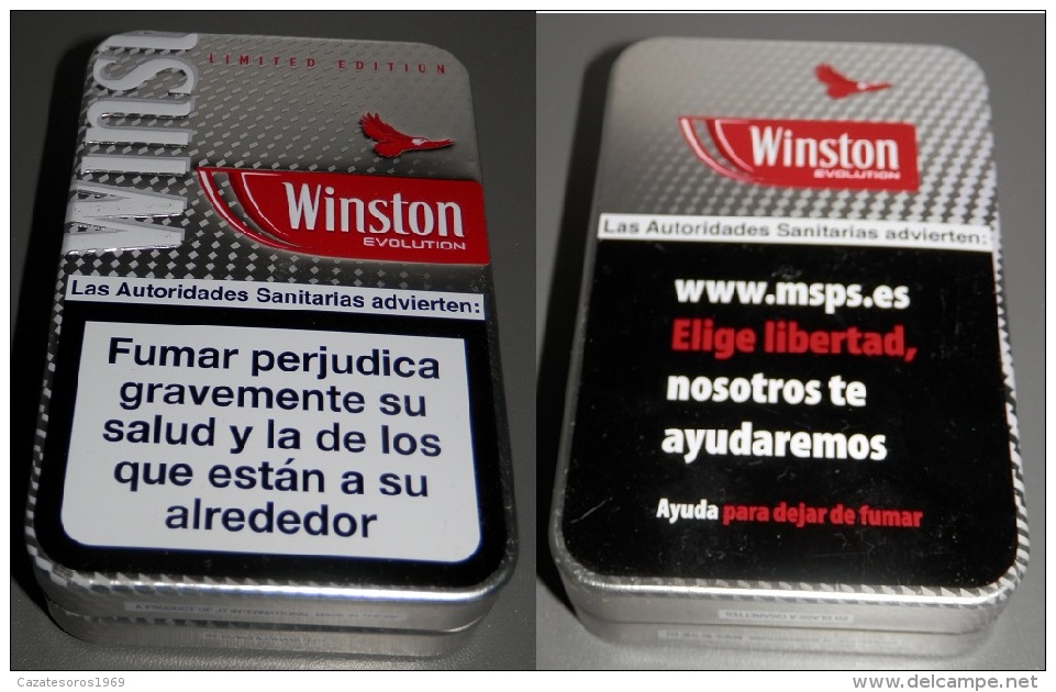 BOITE TABAC  WINSTON  (boite Vide) - Boites à Tabac Vides
